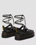 Nartilla Hydro Lace Up Gladiator Sandals - Black
