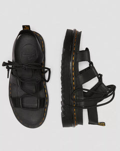 Nartilla Hydro Lace Up Gladiator Sandals - Black