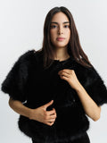 Mone Velour Top - Black