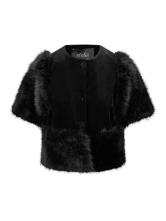 Mone Velour Top - Black