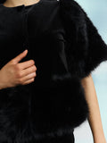 Mone Velour Top - Black