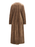 Emma Shearling Coat - Mole Brown