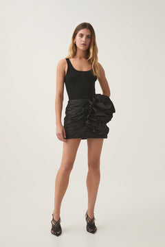 Potion Spiral Mini Skirt - Black
