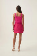 Potion Spiral Mini Skirt - Rich Magenta