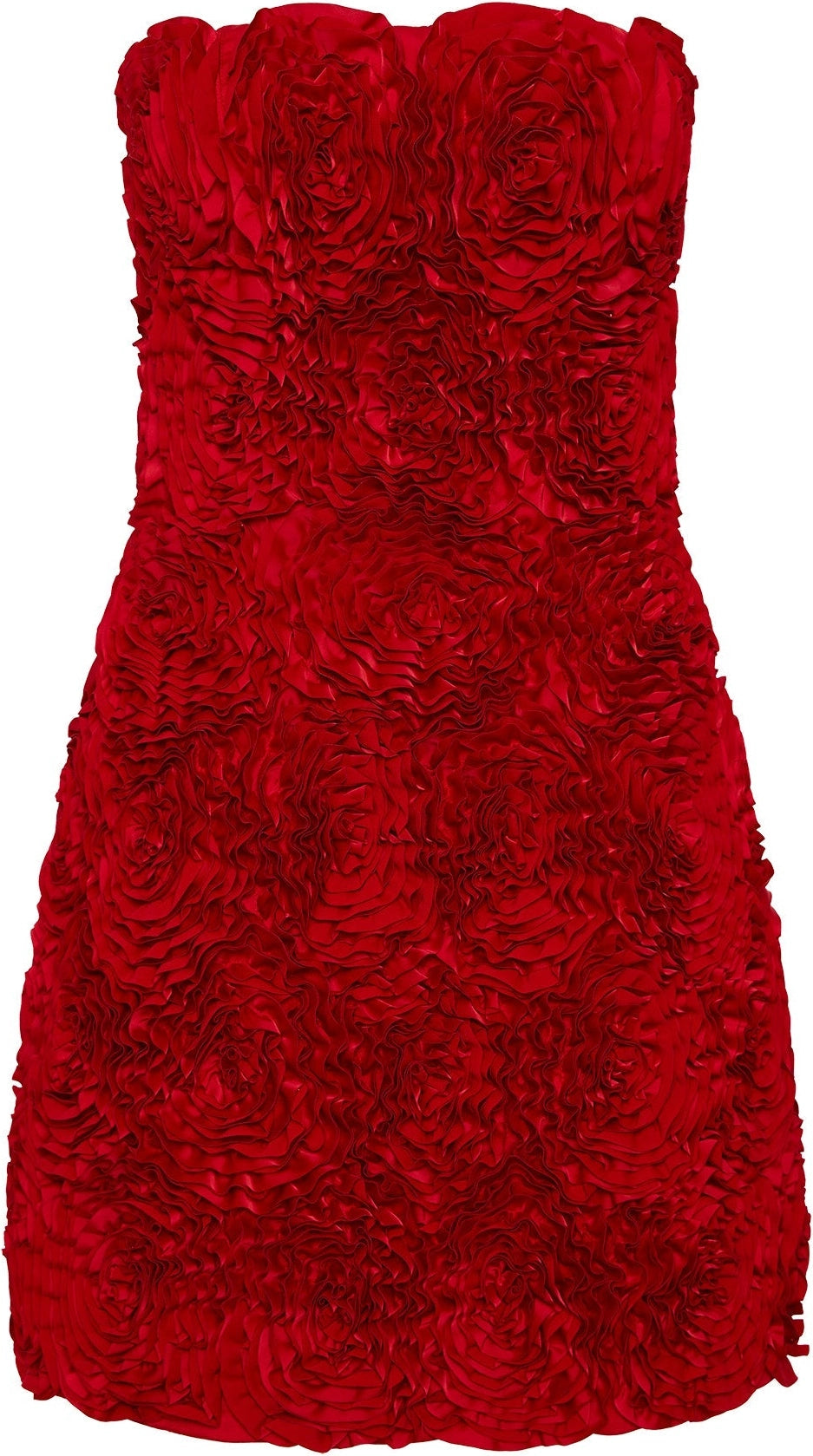 Gazer Rosette Mini Dress - Scarlet Red