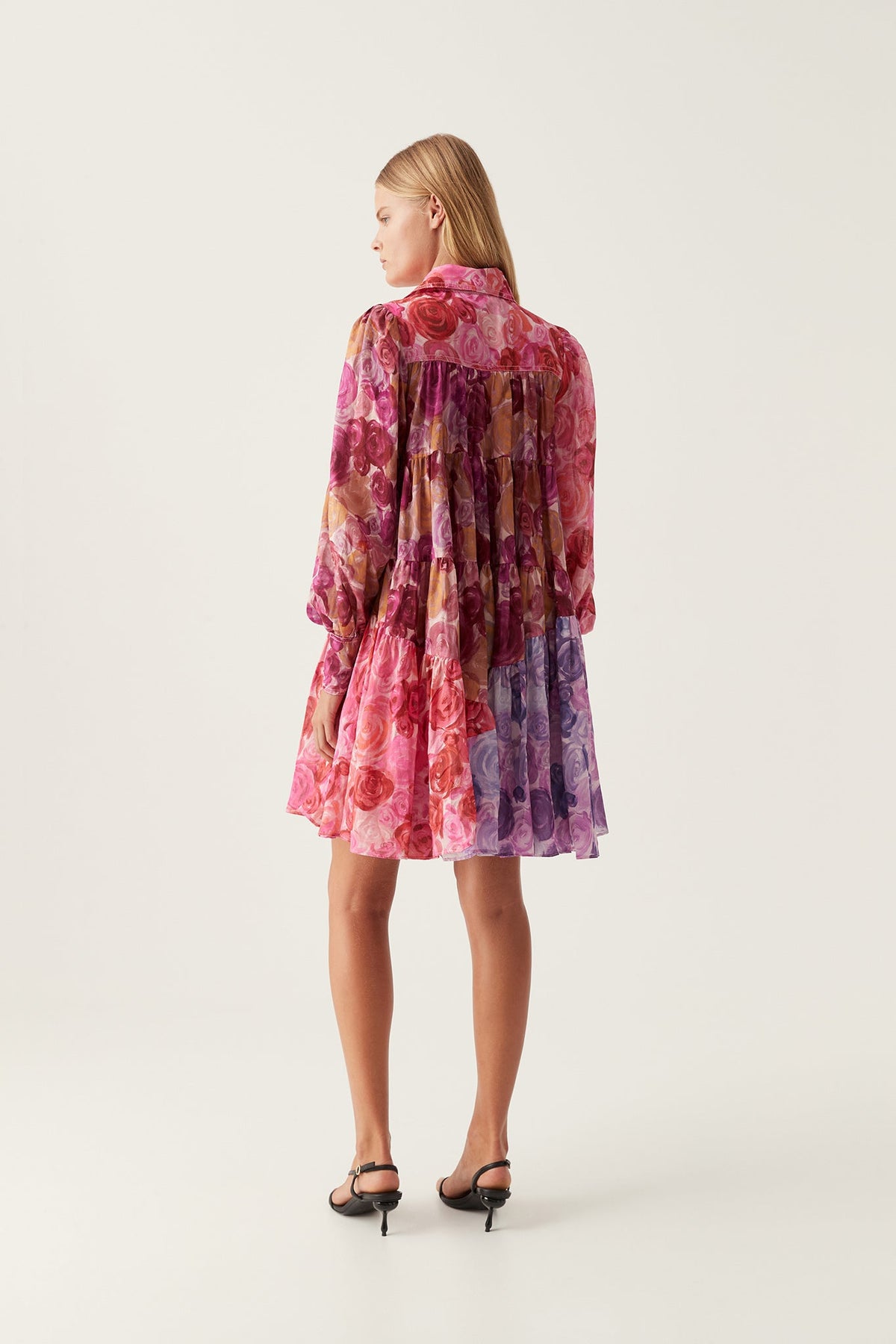 Vision Smock Mini Dress - Kaleidosco Pic Rose
