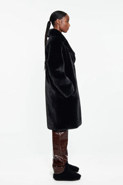 Camille Cocoon Coat - Black