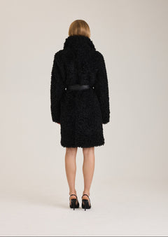 Bianca Faux Fur Jacket - Black