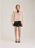 Alaska Faux Fur Jacket - Beige
