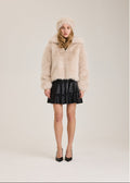 Alaska Faux Fur Jacket - Beige