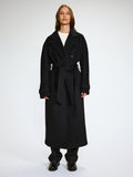 Double Breasted Coat - Black