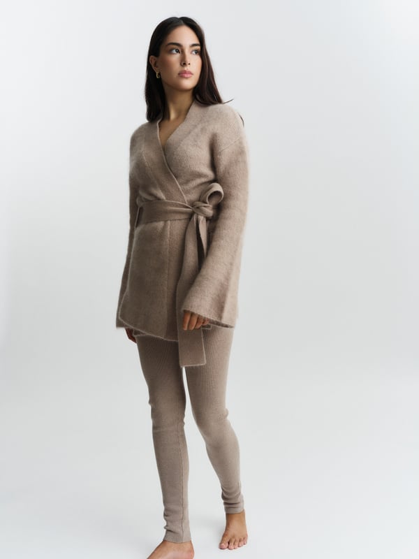 Vera Chunky Cardigan - Hazel Beige