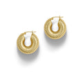 Ripple Hoop - Gold