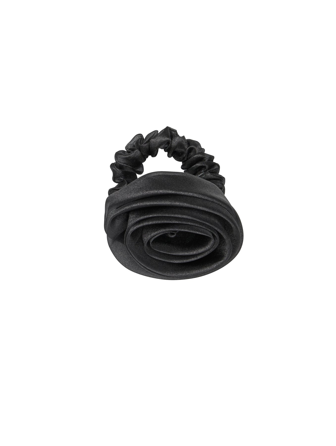 Organza Rosea Scrunchie - Black