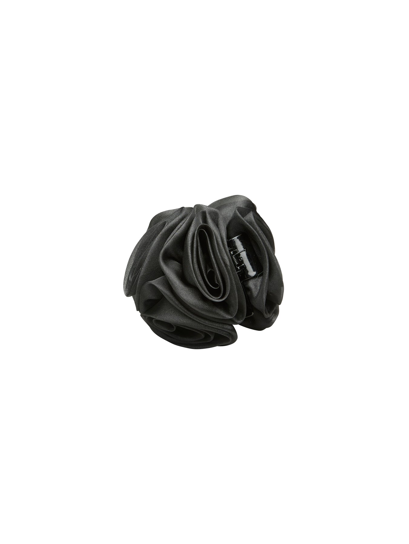 Organza Flower Hair Claw - Black