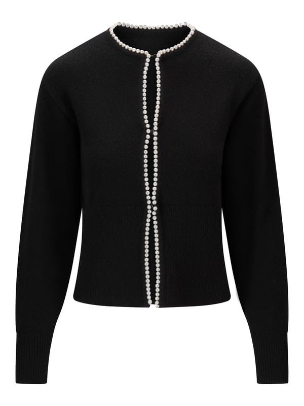 Mika Merino Cardigan - Black