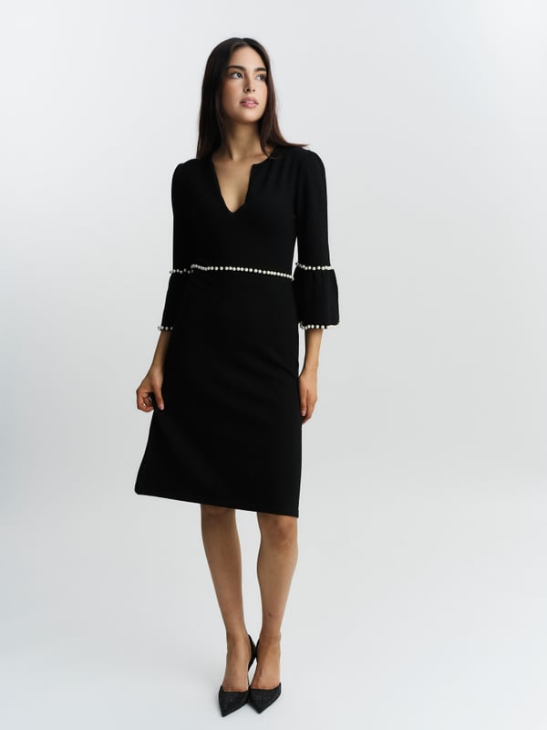 Anna Merino Dress - Black