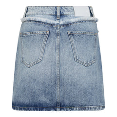 Bowiecc Block Skirt - Fade Denim