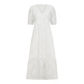 Nayacc Anglaise Pleat Dress - White