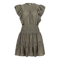 Callumcc Frill Pintuck Dress - Army