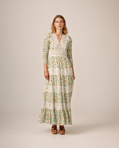 Cotton Slub Maxi Dress - Anemone Fields