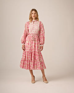 Cotton Slub Midi Dress - Summer Fields