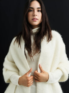 Natalie Chunky Scarf - Bright White