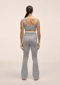 Sublime Folded Flare Pants - Grey Melange