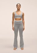 Sublime Folded Flare Pants - Grey Melange