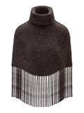 Nikola Chunky Poncho - Dark Brown