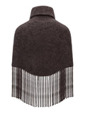 Nikola Chunky Poncho - Dark Brown