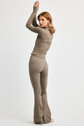 Sculptluxe® Zip Jacket - Truffle