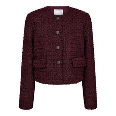 Peachcc Boucle Jacket - Plum