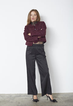 Peachcc Boucle Jacket - Plum