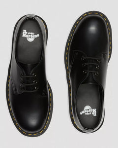 1461 Quad Smooth Leather Platform Shoes - Black Polished Smooth