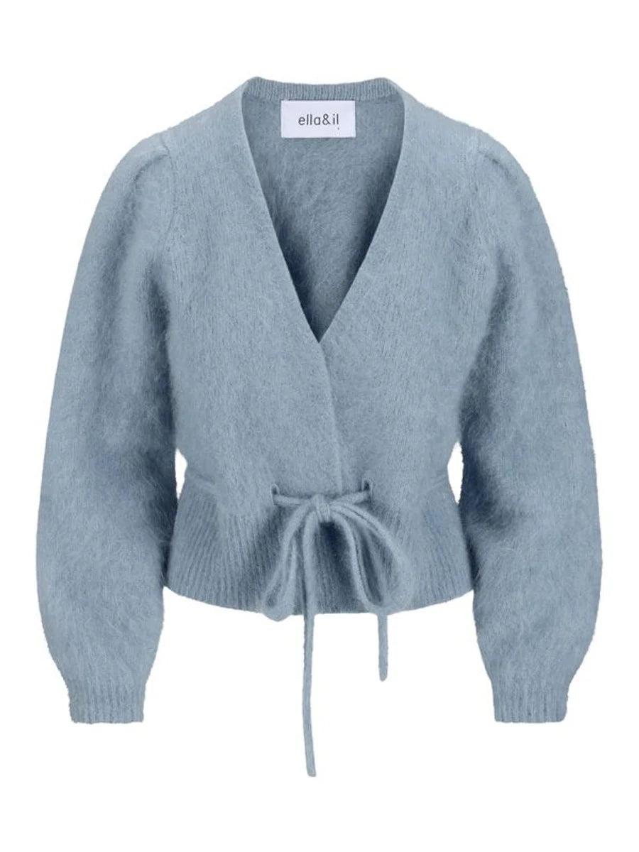 Malin Chunky Cardigan - Denim Blue