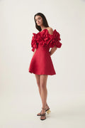 Etta Mini Dress - Scarlet Red