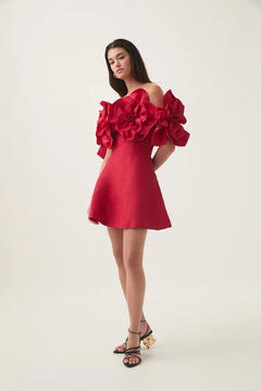 Etta Mini Dress - Scarlet Red