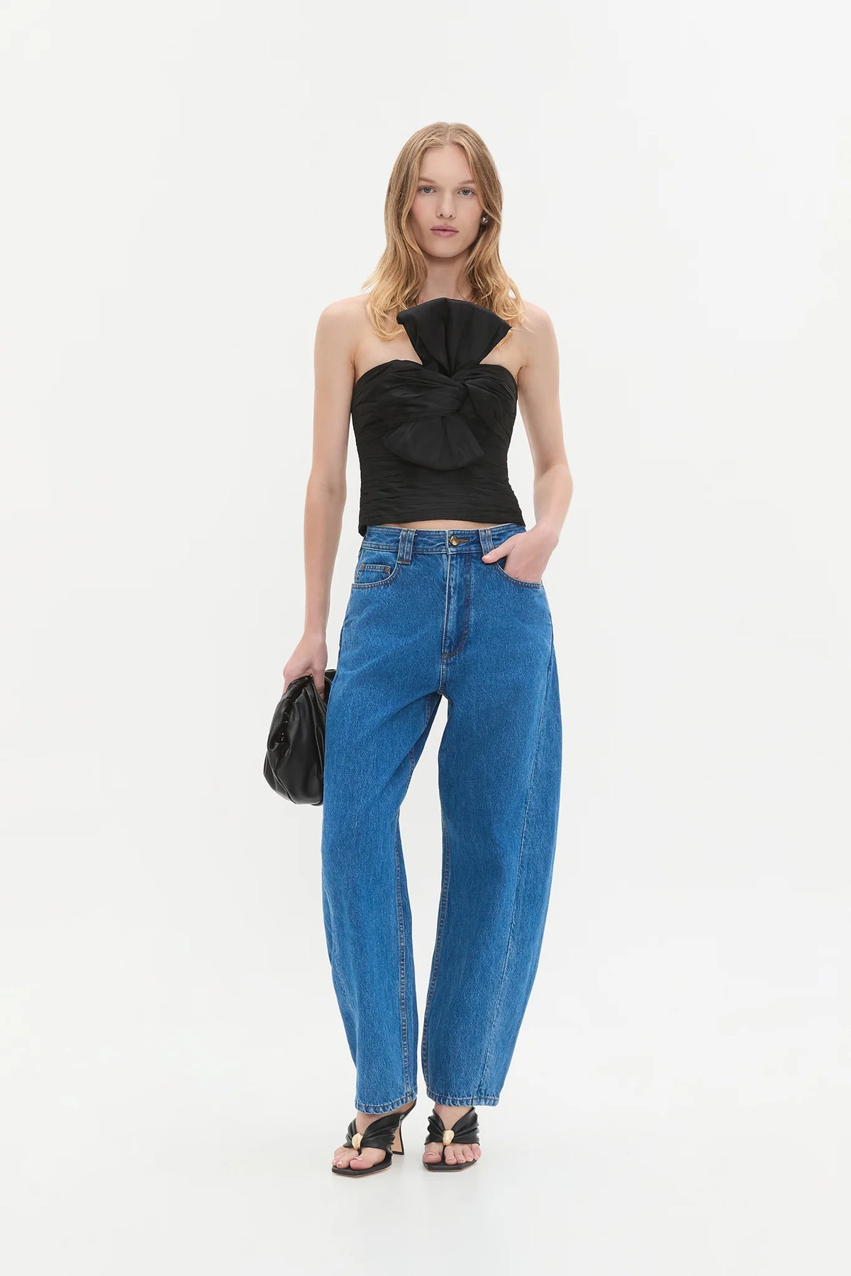 Stella Bow Top - Black