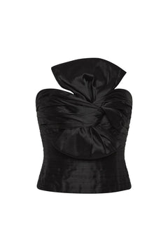 Stella Bow Top - Black