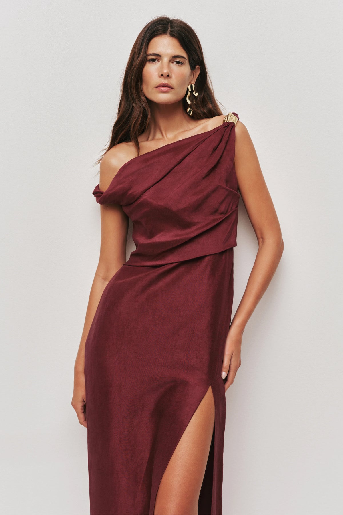 Bridgette Midi Dress - Plum