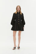 Alexa Ls Mini Dress - Black