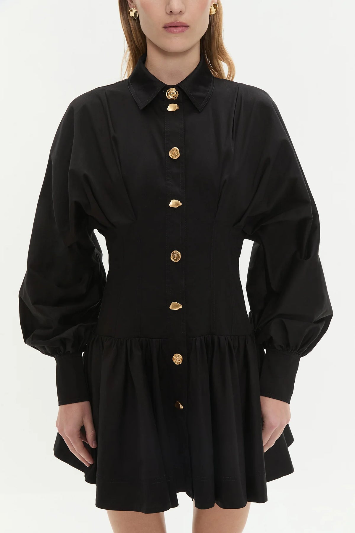 Alexa Ls Mini Dress - Black