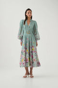 Fleur Shirt Dress - Mist Collage Floral