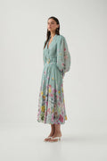 Fleur Shirt Dress - Mist Collage Floral