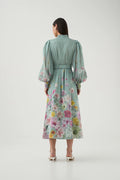Fleur Shirt Dress - Mist Collage Floral