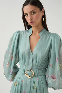 Fleur Shirt Dress - Mist Collage Floral