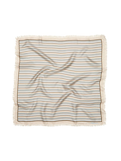 Scallopia Striped Sia Scarf - Birch White