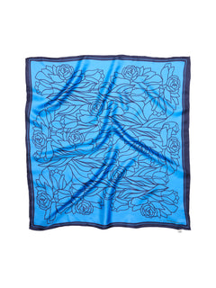 Stencia Tulip Sia Scarf - Azure Blue