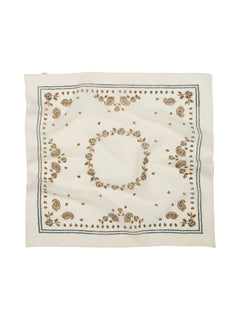 Bloom Paisley Cotta Scarf - Birch White